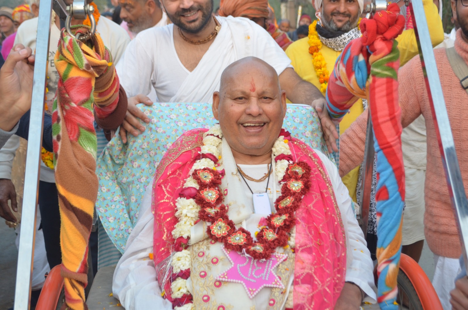 Baba Maharaj smiling